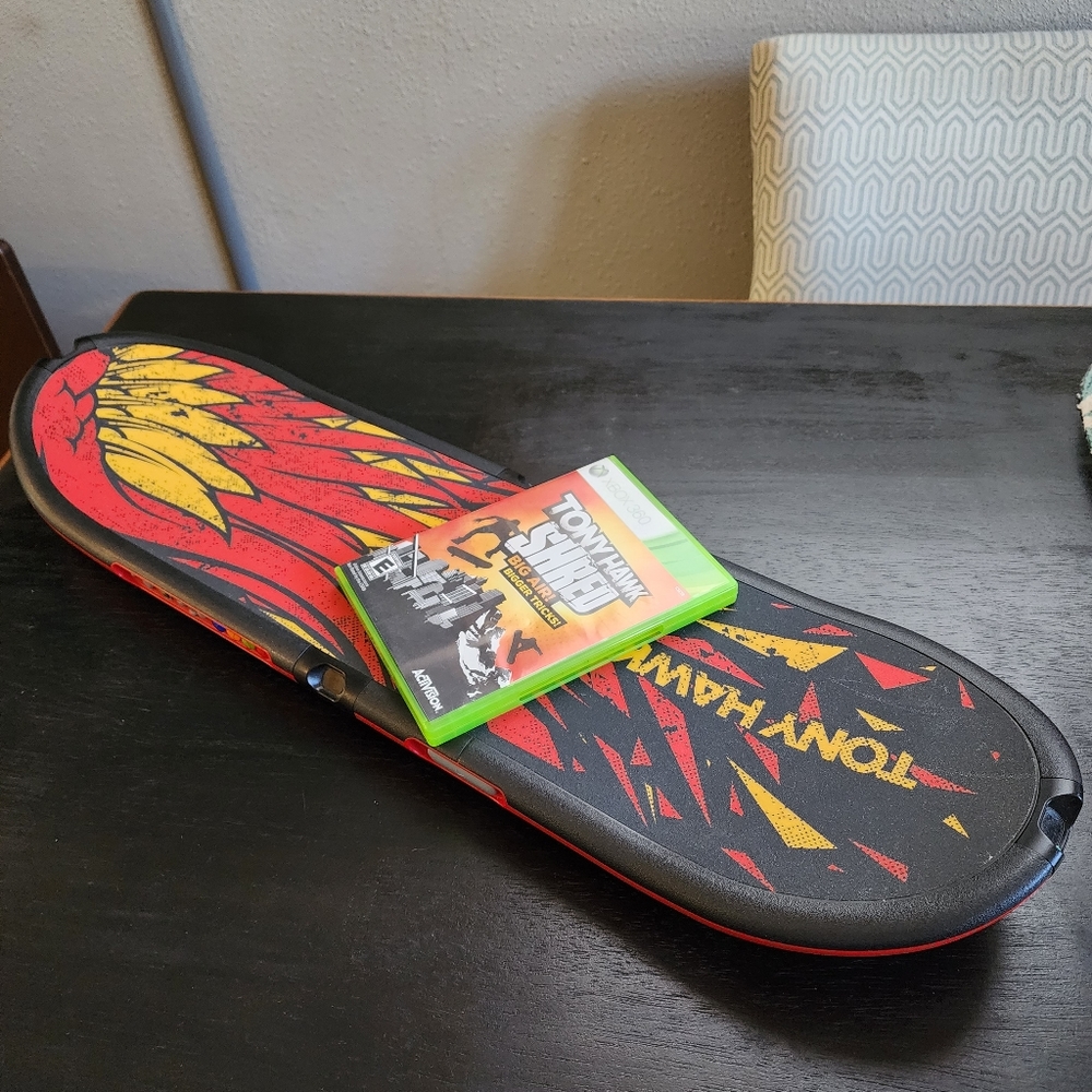 XBOX 360 Tony Hawk Shred game & wireless controller.